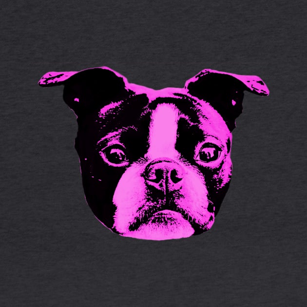 Floating Purple Terrier Head by VDUBYA